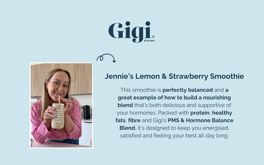 Jennie’s Lemon & Strawberry Smoothie